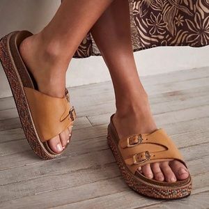 Free People Caravelle Cork Footbed Size:8 Color: Canyon Moon::NWT::